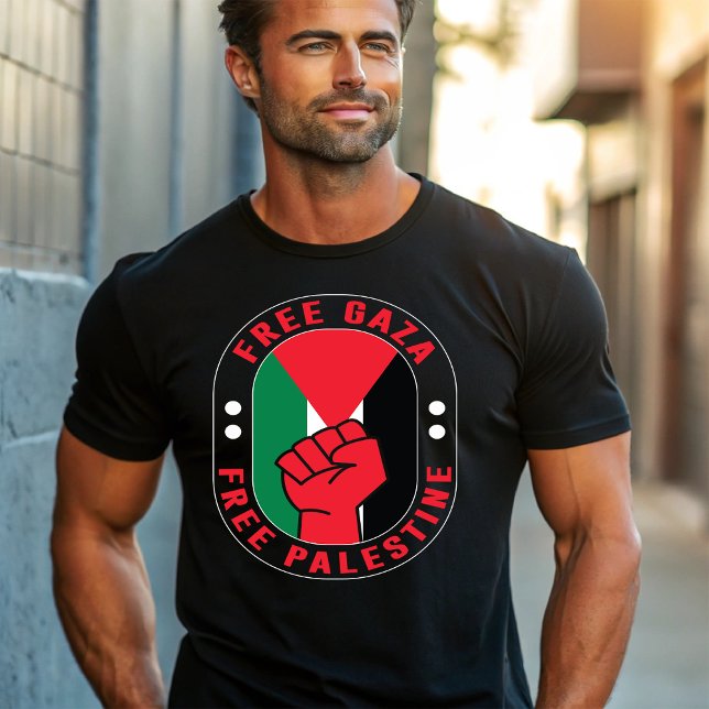 Camiseta Gaza Livre e também T-Shirt Livre da Palestina (Criador carregado)