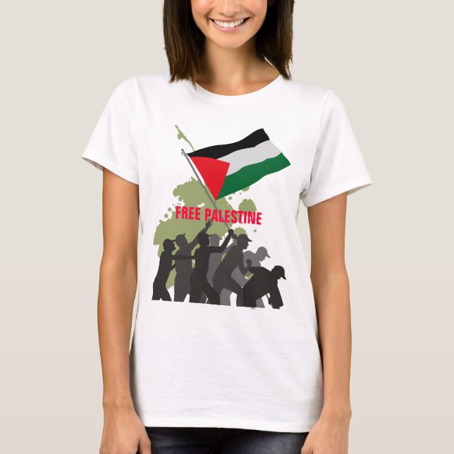 Camiseta Gaza livre livra Palestina (Frente)