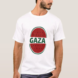 Camiseta Gaza, melancia, solidariedade palestina,