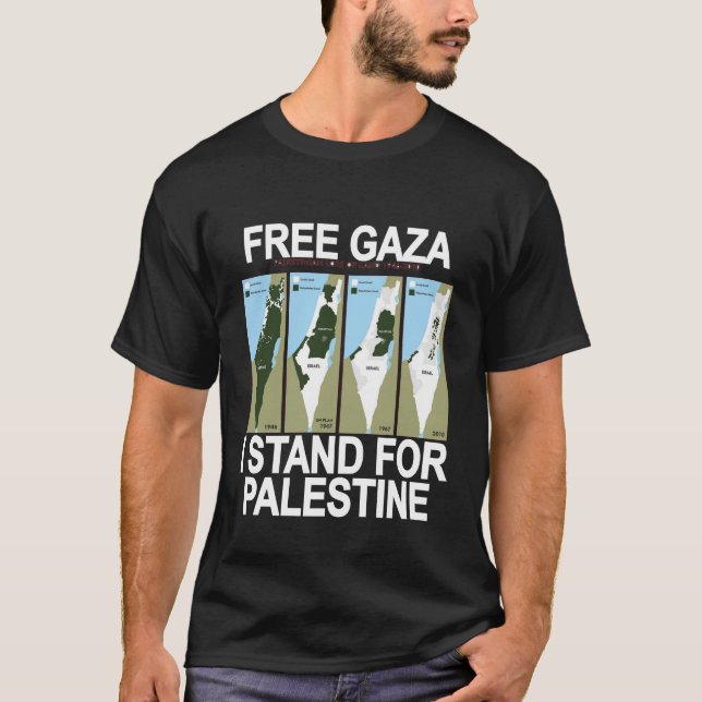CAMISETA GAZA SEGURO LIVRE PALESTINA (Frente)