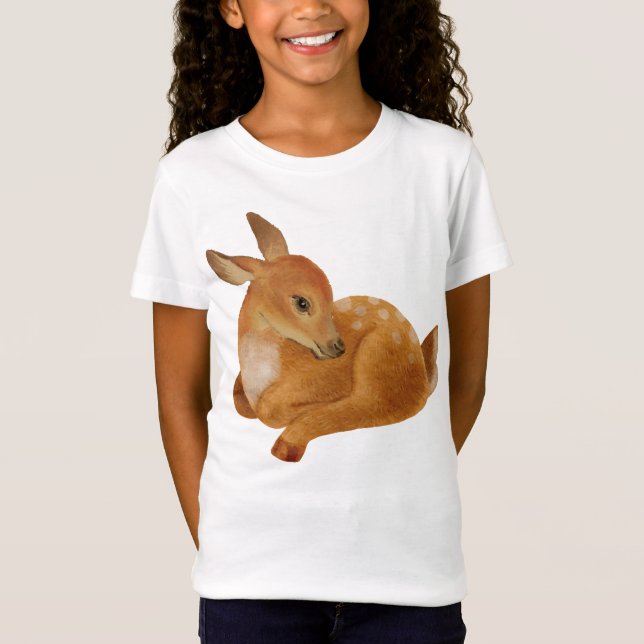 Camiseta Gazela De Bebê Bonita Para Camiseiros De Crianças (Frente)