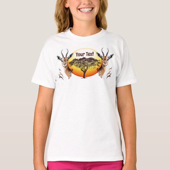Camiseta Gazelle African Antelope Wild Animal (Frente)