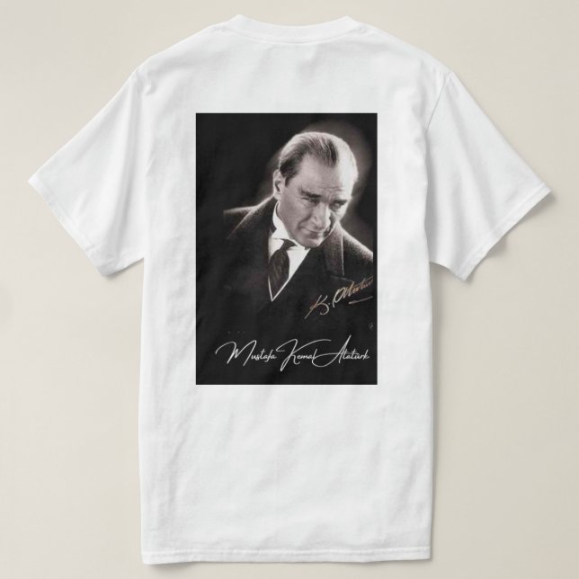 Camiseta Gazi Mustafa Kemal Atatürk - T-Shirt white/beyaz (Verso do Design)