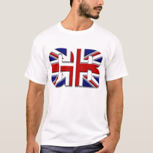 Camiseta GB do orgulho britânico de Union Jack da bandeira