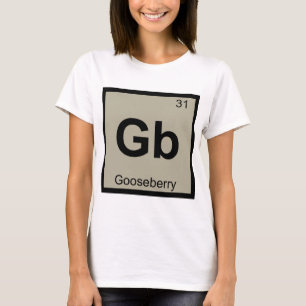Camiseta Gb - Química da Groselha Símbolo da Tabela Periódi