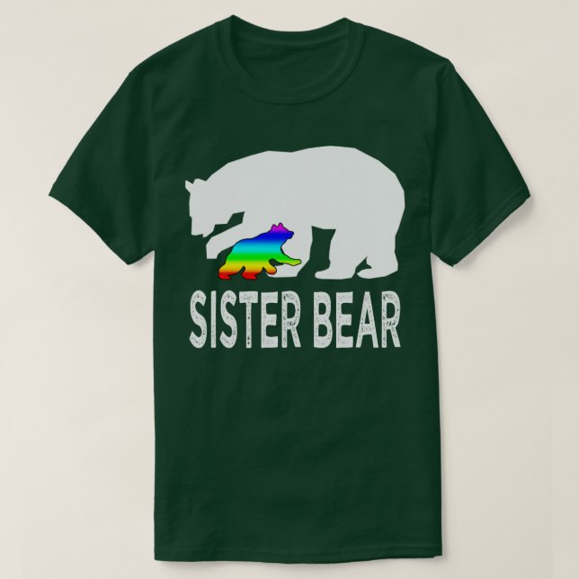 Camiseta gbt do urso irmã (Frente do Design)
