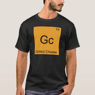 Camiseta Gc - Queijo Grelhado Símbolo de Elemento de Químic