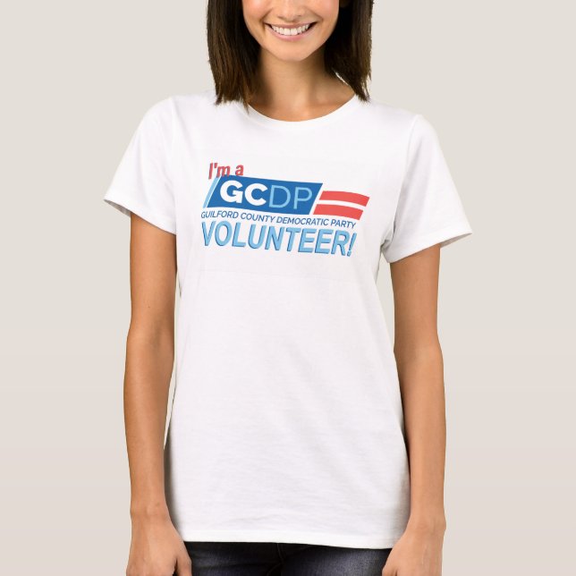 Camiseta GC - voluntário do logotipo (Frente)