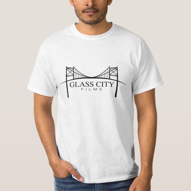 Camiseta GCF- logotipo preto básico (Frente)