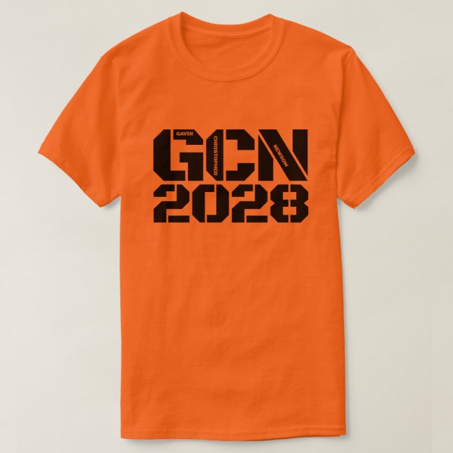 Camiseta GCN Gavin Newsom 2028 (Frente do Design)