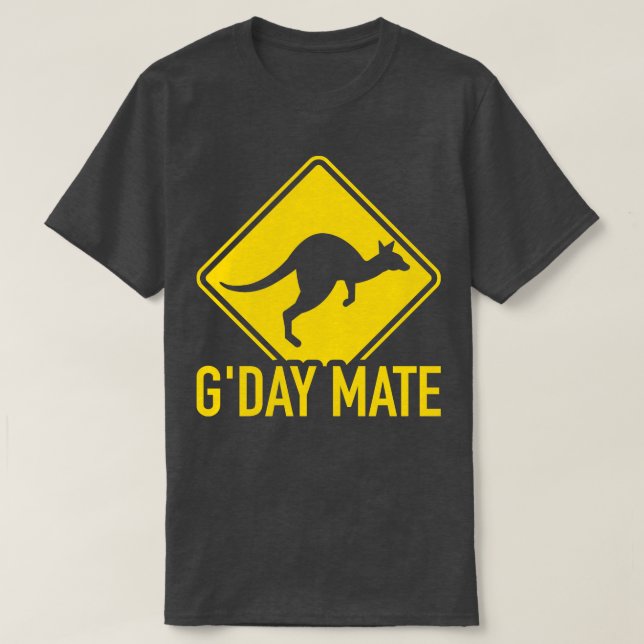 Camiseta Gday mate australia canguru 1 (Frente do Design)
