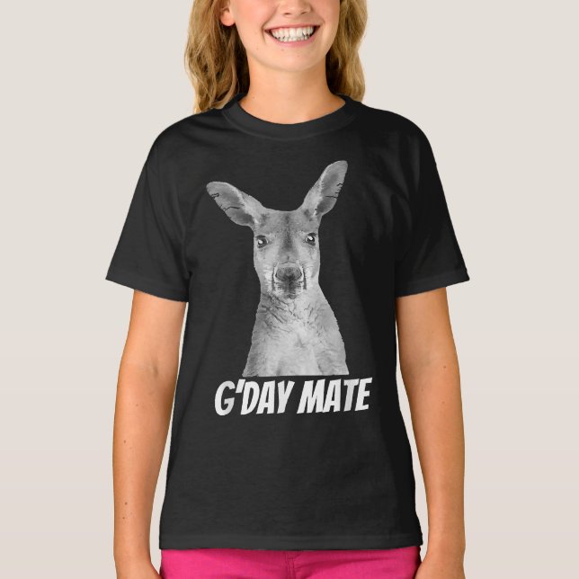 Camiseta GDay Mate - Camisa-T de canguru australiano (Frente)