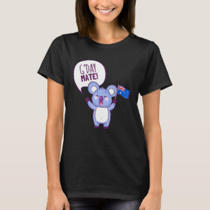 Camiseta Gday Mate Funny Aussie Koala Feriado na Austrália