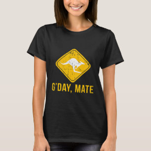 Camiseta Gday Mate Holiday Abaixo O Funny Kang Australiano