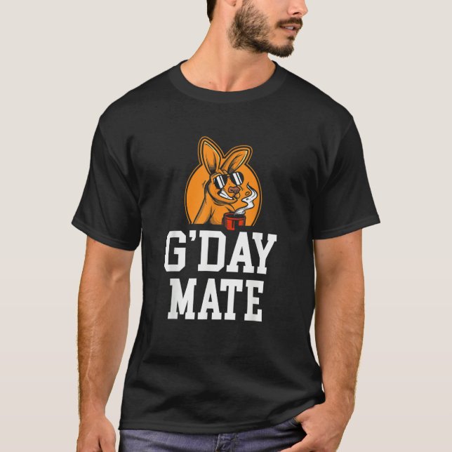 Camiseta G'Day Mate Kangaroo  Wildlife Animal Australia (Frente)