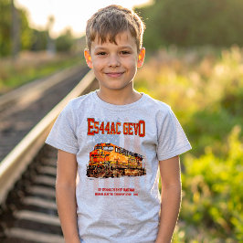Camiseta GE ES44AC GEVO Locomotive e bandeira americana