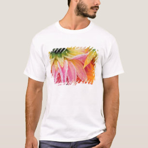 Camiseta Geada nas últimas flores do outono - Dalhia -