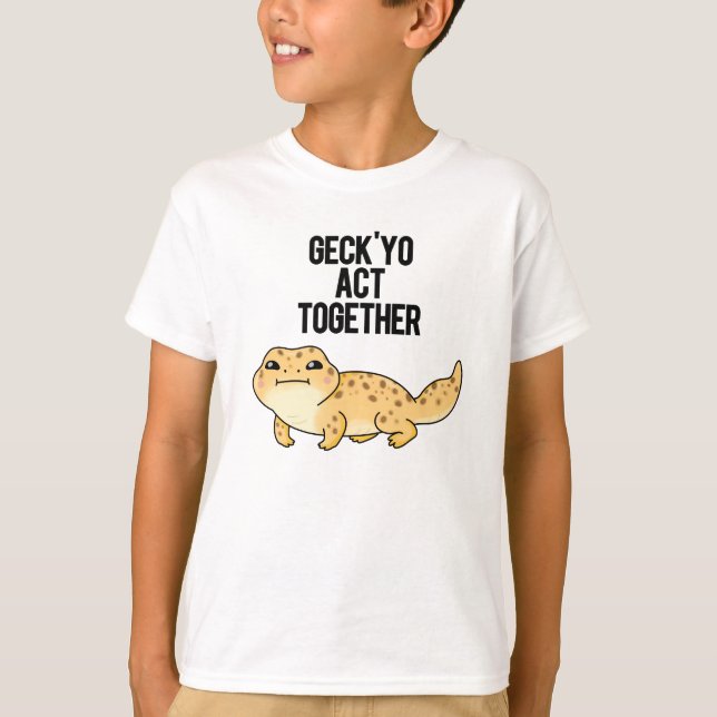 Camiseta Geck Yo Age Juntos Gecko Pun Engraçado (Frente)