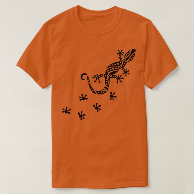 Camiseta Gecko em execução (Frente do Design)