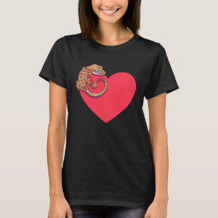 Camiseta Gecko Love Crested Gecko Lover Gecko Heart Cr
