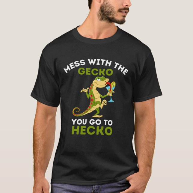 Camiseta Gecko Mess com a Gecko você vai a Hecko Gecko (Frente)