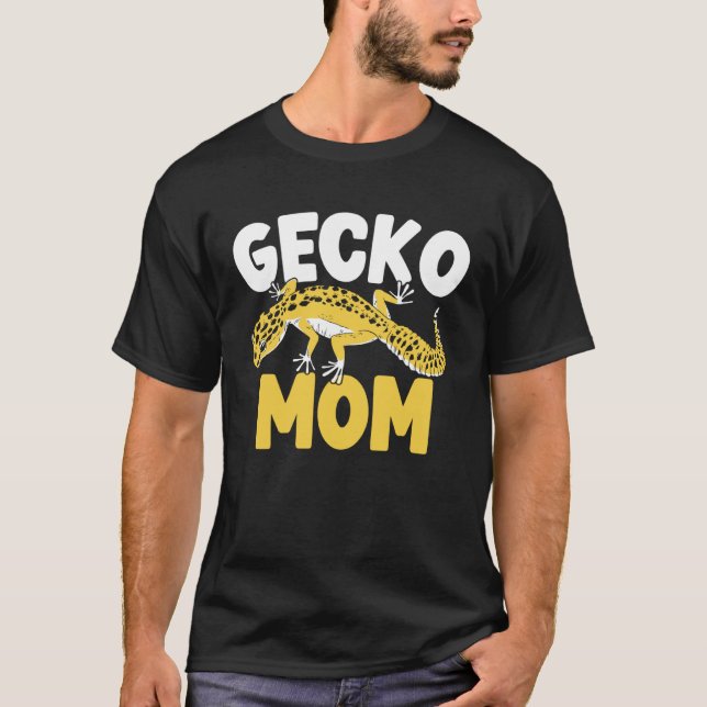 Camiseta Gecko Mom Reptile Leopard Gecko  Lizard  1 (Frente)