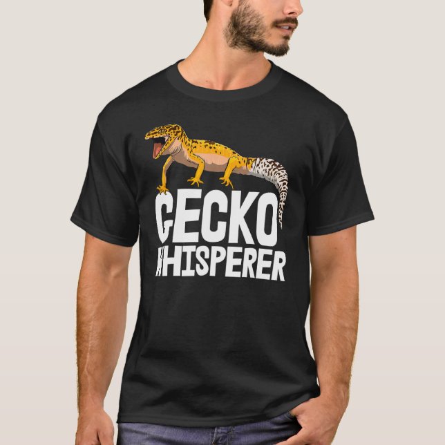 Camiseta Gecko Whispherer Funny Gecko Reptile Men (Frente)
