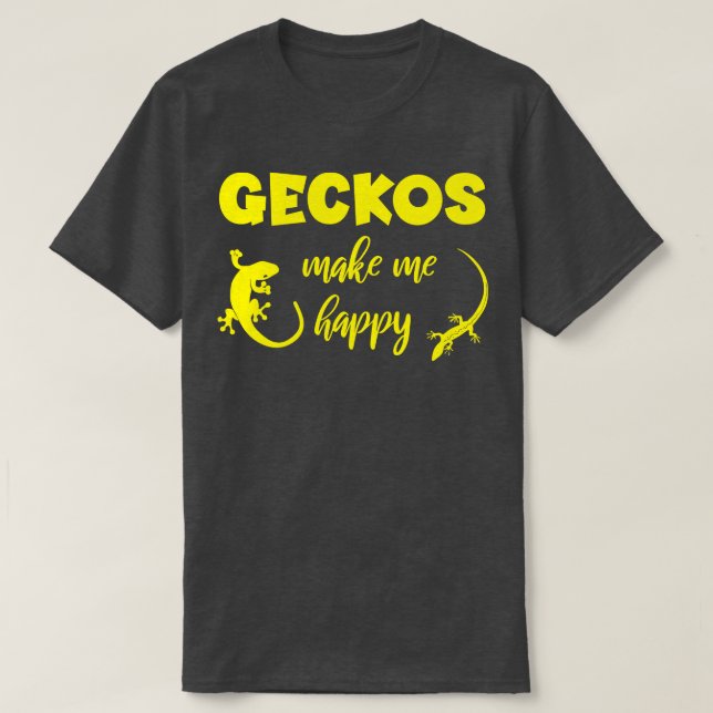 Camiseta Geckos Me Faz Feliz (Frente do Design)