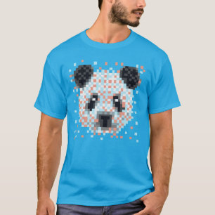 Camiseta Geek da panda do pixel