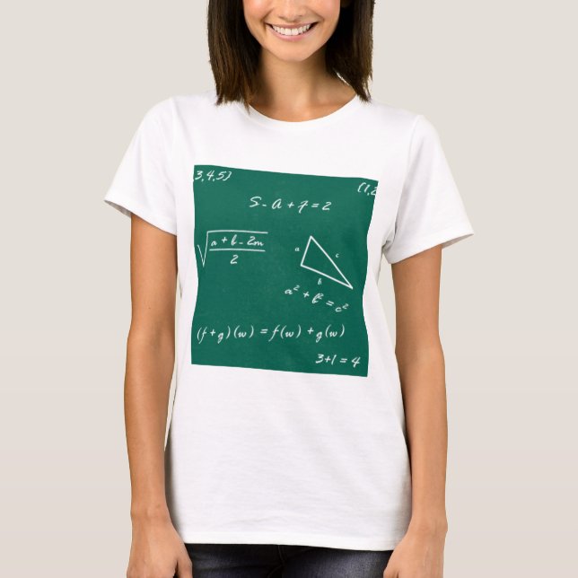 Camiseta geek de álgebra professor de matemática (Frente)