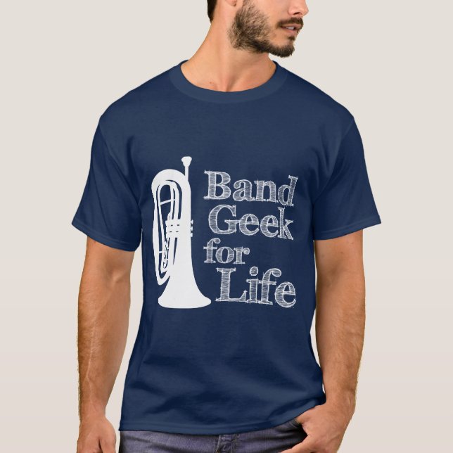 Camiseta Geek de Banda de Baritone Marching (Frente)