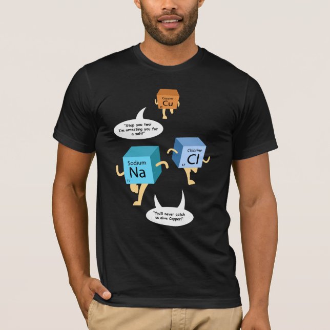 Camiseta Geek de Ciência de Professores de Química (Frente)