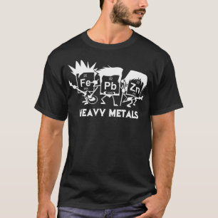 Camiseta Geek de ciência e ventoinhas de metal pesado