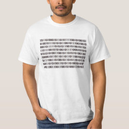 Camiseta Geek de computador 101010 Código binário - Camisa-