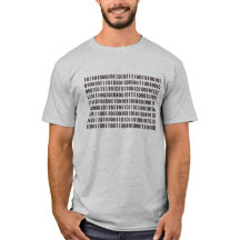 Geek de computador 101010 Código binário - Camisa-