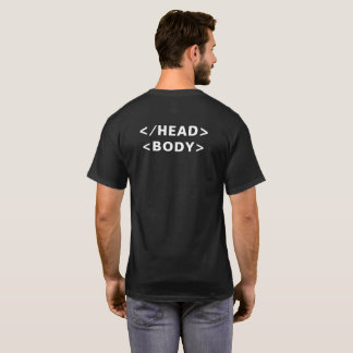 Camiseta geek de corpo Html