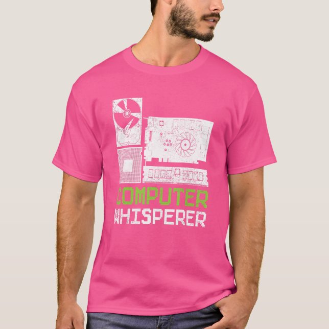 Camiseta Geek de Hacker do Computador de Codificação Binári (Frente)
