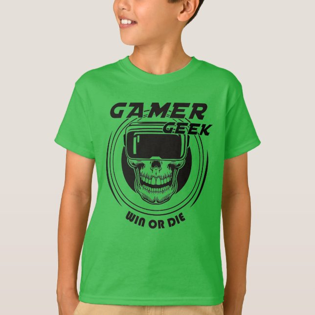 Camiseta Geek de jogador T-Shirt (Frente)