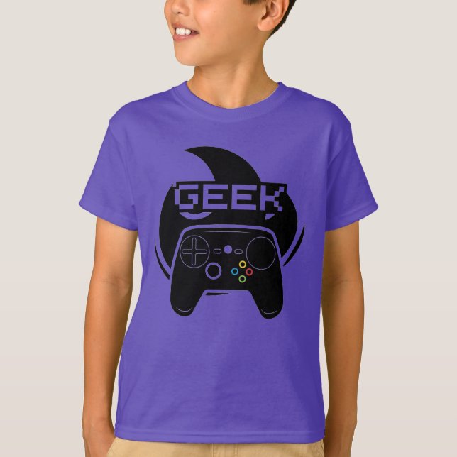 Camiseta Geek de jogador T-Shirt (Frente)