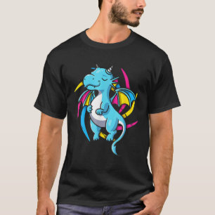 Camiseta Geek de Jogo Pan Dragão do Orgulho Pansexual G
