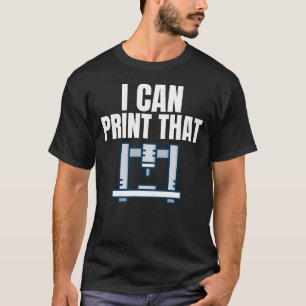 Camiseta Geek de Modelo de Entusiasta de Impressão 3D de Ne