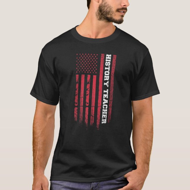 Camiseta Geek de Nerdy Nerd de Professores de História da B (Frente)