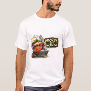 Camiseta Geek de PC Retro Engraçada e Funcionando
