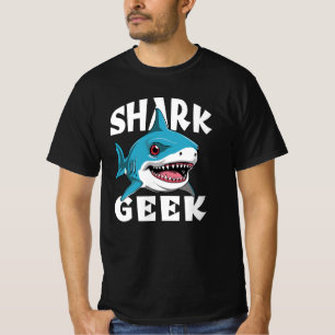 Camiseta Geek de tubarão - Design cúmulo para os pavimentõe