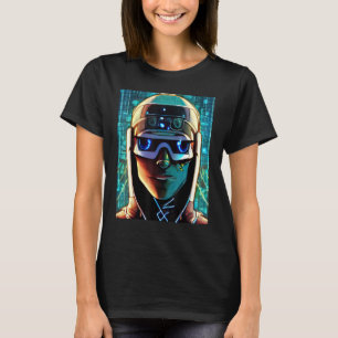 Camiseta Geek do computador com hacker Cyberpunk design_18