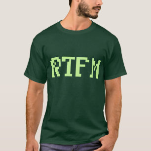Camiseta Geek dos anos 80 do RTFM