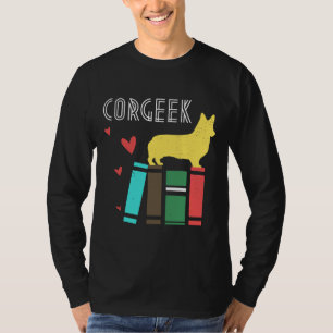 Camiseta Geek Engraçado Corgi Design