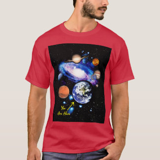 Camiseta Geek Espacial do Planeta Engraçado pelo Sistema So