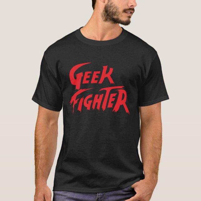 Camiseta geek fighter gamer (Frente)