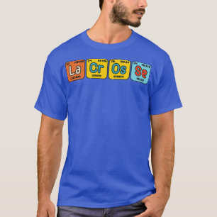Camiseta Geek Lax Nerd Funny Caixa do Sistema Periódico Lac
